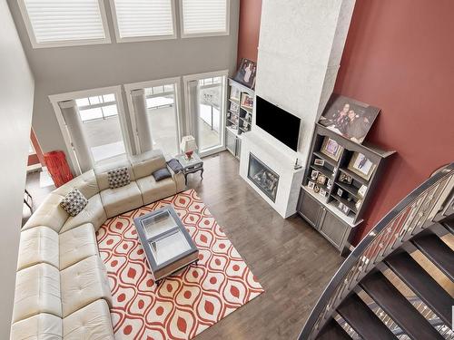 2312 Cameron Ravine Cove Cove, Edmonton, AB - Indoor With Fireplace