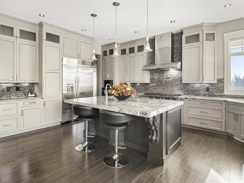 2312 Cameron Ravine Cove Cove, Edmonton, AB - Indoor Photo Showing Kitchen With Upgraded Kitchen