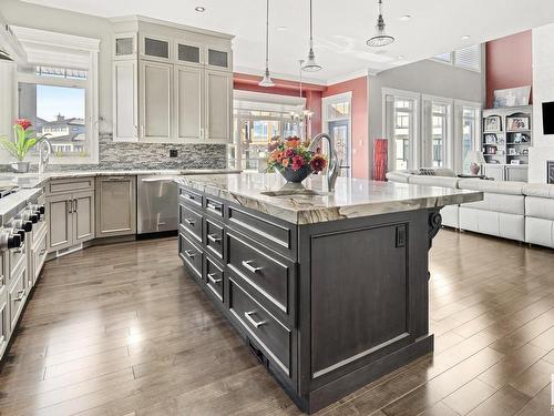 2312 Cameron Ravine Cove Cove, Edmonton, AB - Indoor Photo Showing Kitchen With Upgraded Kitchen