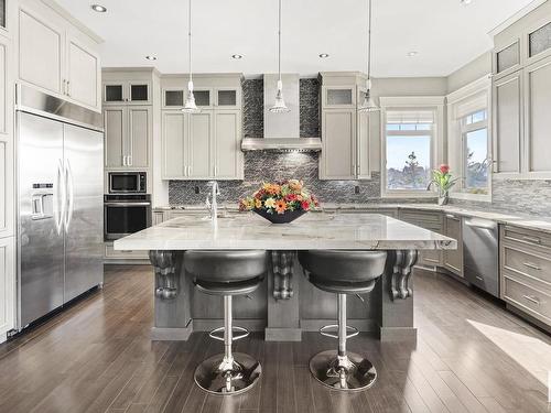 2312 Cameron Ravine Cove Cove, Edmonton, AB - Indoor Photo Showing Kitchen With Upgraded Kitchen