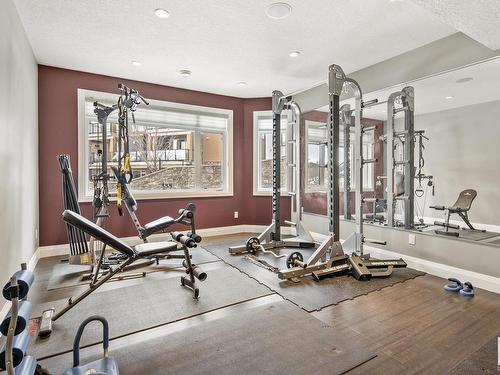 2312 Cameron Ravine Cove Cove, Edmonton, AB - Indoor Photo Showing Gym Room
