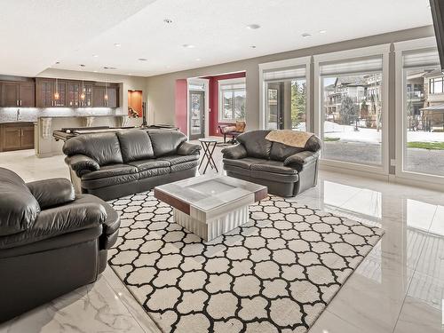 2312 Cameron Ravine Cove Cove, Edmonton, AB - Indoor Photo Showing Living Room