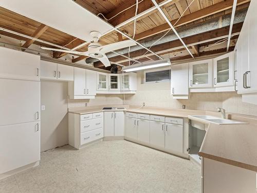 6515 102A Avenue, Edmonton, AB - Indoor Photo Showing Kitchen With Double Sink