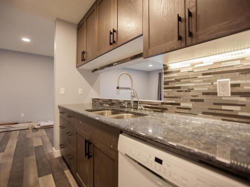 109 2508 50 Street Nw, Edmonton, AB - Indoor Photo Showing Kitchen With Double Sink