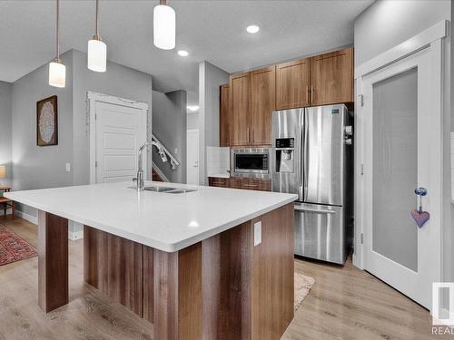 16787 36 Street, Edmonton, AB - Indoor Photo Showing Kitchen With Double Sink