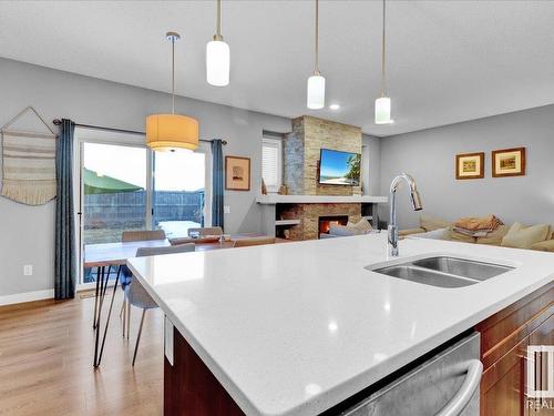 16787 36 Street, Edmonton, AB - Indoor Photo Showing Kitchen With Double Sink With Upgraded Kitchen