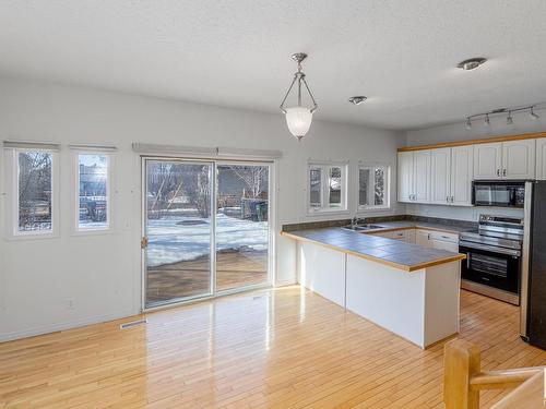 9216 86 Street, Edmonton, AB - Indoor Photo Showing Kitchen With Double Sink