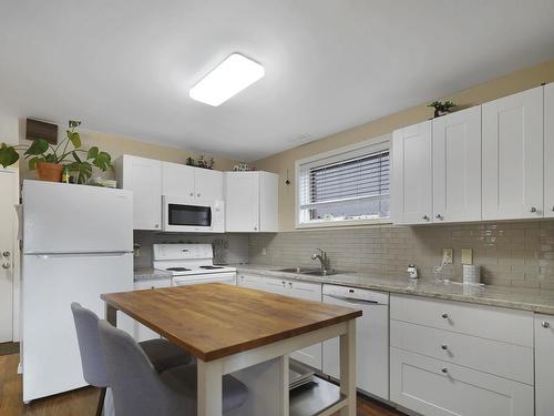 10619 81 Street, Edmonton, AB - Indoor Photo Showing Kitchen With Double Sink