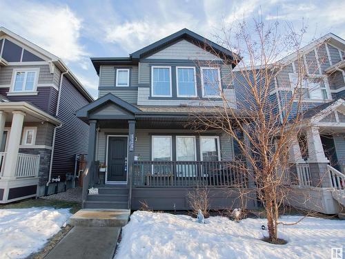 526 Orchards Boulevard, Edmonton, AB - Outdoor With Deck Patio Veranda With Facade