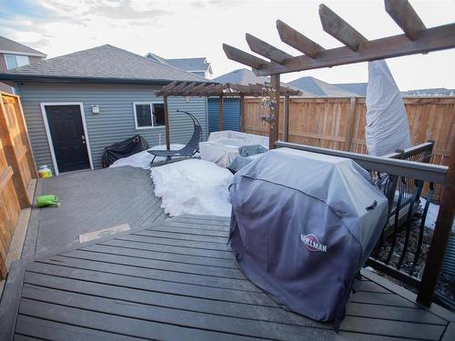 526 Orchards Boulevard, Edmonton, AB - Outdoor With Deck Patio Veranda With Exterior