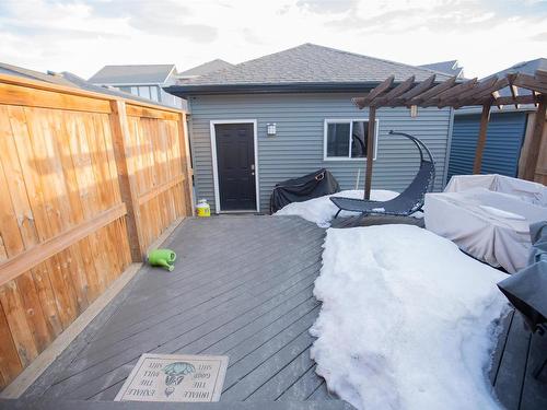 526 Orchards Boulevard, Edmonton, AB - Outdoor With Deck Patio Veranda With Exterior