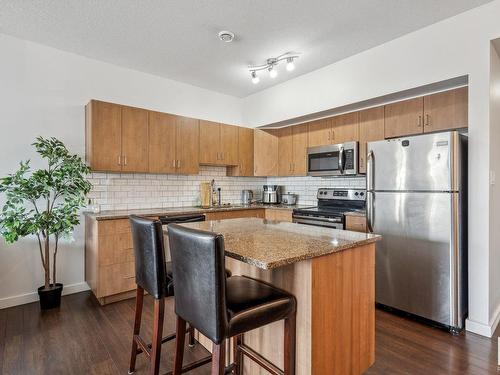 209 10518 113 Street, Edmonton, AB - Indoor Photo Showing Kitchen With Stainless Steel Kitchen