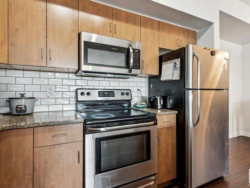 209 10518 113 Street, Edmonton, AB - Indoor Photo Showing Kitchen With Stainless Steel Kitchen