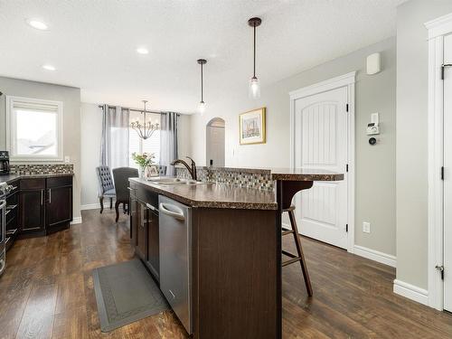 1640 57 Street, Edmonton, AB - Indoor Photo Showing Kitchen With Double Sink With Upgraded Kitchen