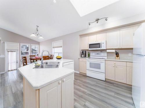 3709 22A Street, Edmonton, AB - Indoor Photo Showing Kitchen With Double Sink