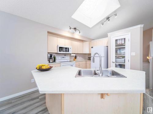 3709 22A Street, Edmonton, AB - Indoor Photo Showing Kitchen With Double Sink