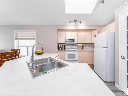 3709 22A Street, Edmonton, AB - Indoor Photo Showing Kitchen With Double Sink