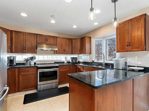 4340 28A Street, Edmonton, AB - Indoor Photo Showing Kitchen With Double Sink