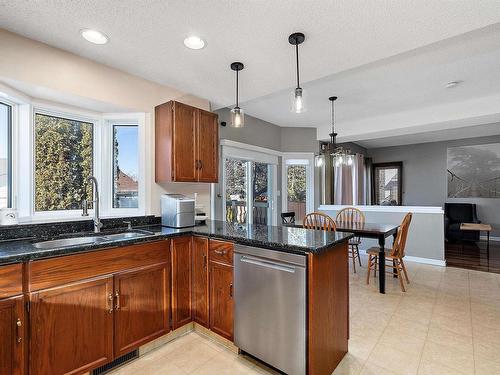 4340 28A Street, Edmonton, AB - Indoor Photo Showing Kitchen With Double Sink