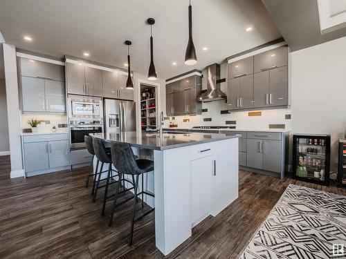 12819 202 Street, Edmonton, AB - Indoor Photo Showing Kitchen With Upgraded Kitchen