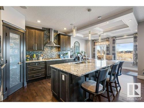 535 Albany Way, Edmonton, AB - Indoor Photo Showing Kitchen With Upgraded Kitchen