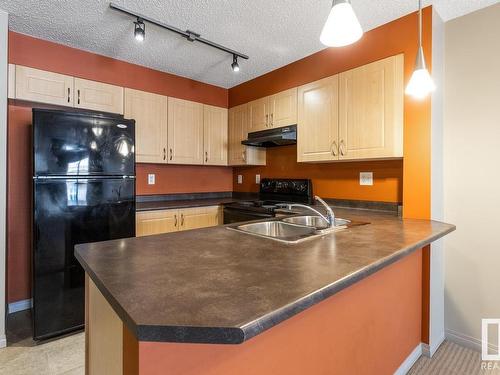 305 11449 Ellerslie Road, Edmonton, AB - Indoor Photo Showing Kitchen With Double Sink