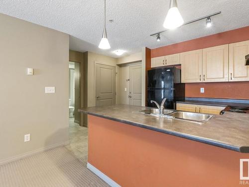 305 11449 Ellerslie Road, Edmonton, AB - Indoor Photo Showing Kitchen With Double Sink