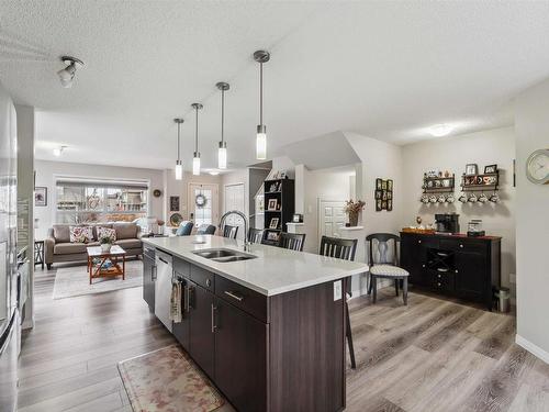 4750 Crabapple Run, Edmonton, AB - Indoor Photo Showing Kitchen With Double Sink With Upgraded Kitchen