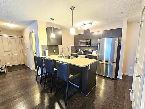 143 348 Windermere Road, Edmonton, AB - Indoor Photo Showing Kitchen With Stainless Steel Kitchen With Double Sink With Upgraded Kitchen