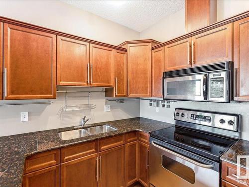 608 10319 111 Street, Edmonton, AB - Indoor Photo Showing Kitchen With Double Sink