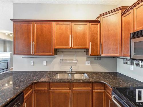 608 10319 111 Street, Edmonton, AB - Indoor Photo Showing Kitchen With Double Sink