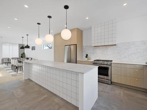 9252 76 Street, Edmonton, AB - Indoor Photo Showing Kitchen With Upgraded Kitchen