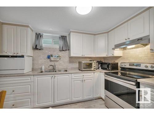 13527 115 Street, Edmonton, AB - Indoor Photo Showing Kitchen With Double Sink