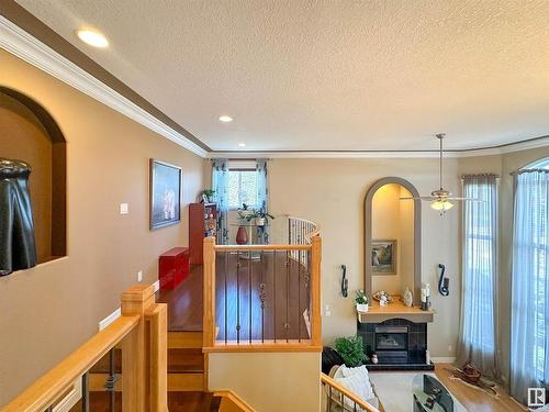 7415 169 Avenue, Edmonton, AB - Indoor Photo Showing Other Room With Fireplace