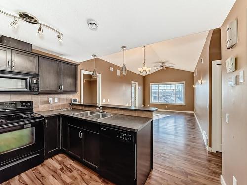 22 2565 Hanna Crescent, Edmonton, AB - Indoor Photo Showing Kitchen With Double Sink