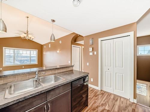 22 2565 Hanna Crescent, Edmonton, AB - Indoor Photo Showing Kitchen With Double Sink