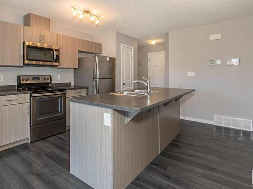 2590 Casey Way, Edmonton, AB - Indoor Photo Showing Kitchen With Stainless Steel Kitchen With Double Sink