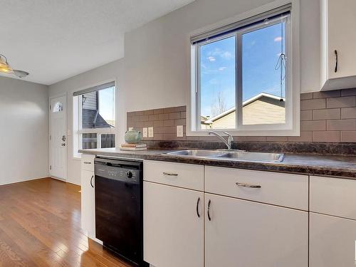 9308 Simpson Drive, Edmonton, AB - Indoor Photo Showing Kitchen With Double Sink