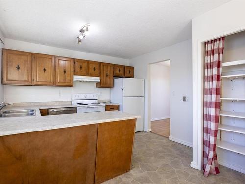 17929 63A Avenue, Edmonton, AB - Indoor Photo Showing Kitchen With Double Sink