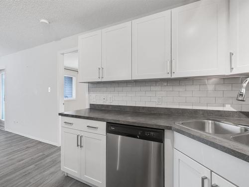 340 301 Clareview Station Drive, Edmonton, AB - Indoor Photo Showing Kitchen With Double Sink