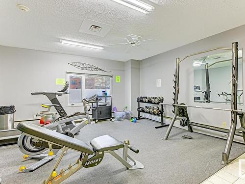 204 9909 110 Street, Edmonton, AB - Indoor Photo Showing Gym Room