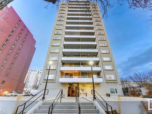 204 9909 110 Street, Edmonton, AB - Outdoor With Balcony With Facade