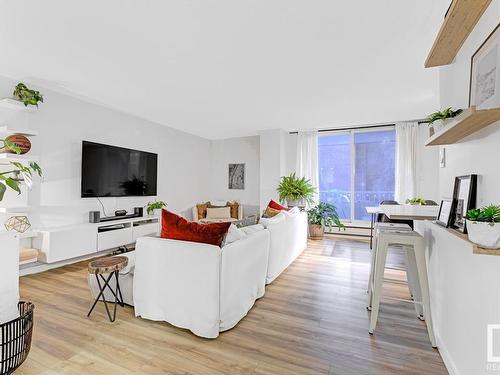 204 9909 110 Street, Edmonton, AB - Indoor Photo Showing Living Room