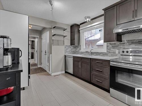 17211 60 Avenue, Edmonton, AB - Indoor Photo Showing Kitchen