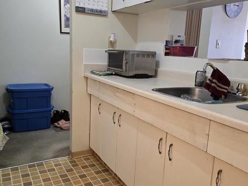 307 10160 116 Street, Edmonton, AB - Indoor Photo Showing Kitchen With Double Sink