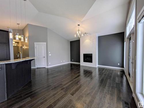 34 3090 Cameron Heights Way, Edmonton, AB - Indoor With Fireplace