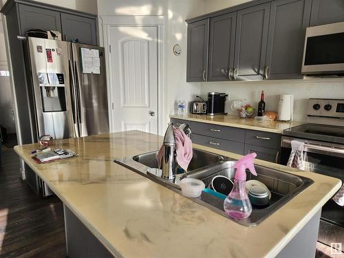 22 15151 43 Street Nw, Edmonton, AB - Indoor Photo Showing Kitchen With Stainless Steel Kitchen With Double Sink