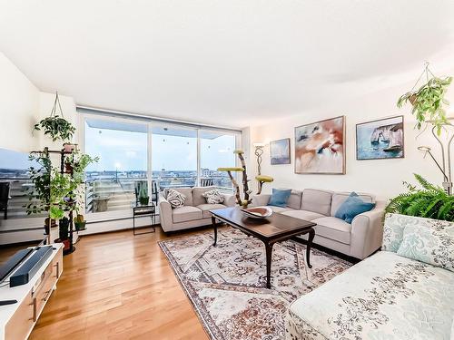 707 8315 105 Street, Edmonton, AB - Indoor Photo Showing Living Room