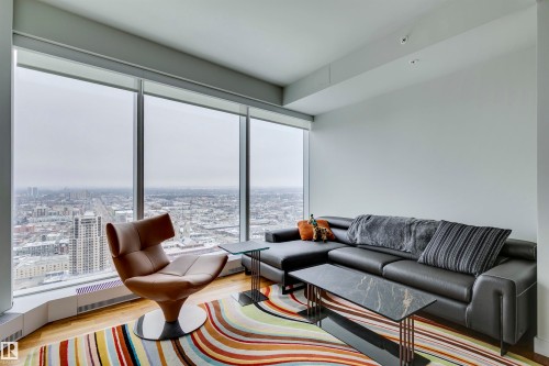 2912 10360 102 Street, Edmonton, AB - Indoor Photo Showing Living Room