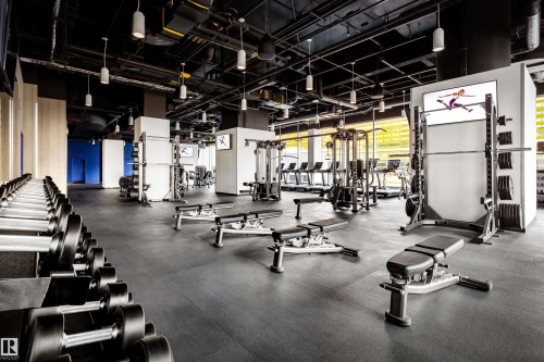 2912 10360 102 Street, Edmonton, AB - Indoor Photo Showing Gym Room